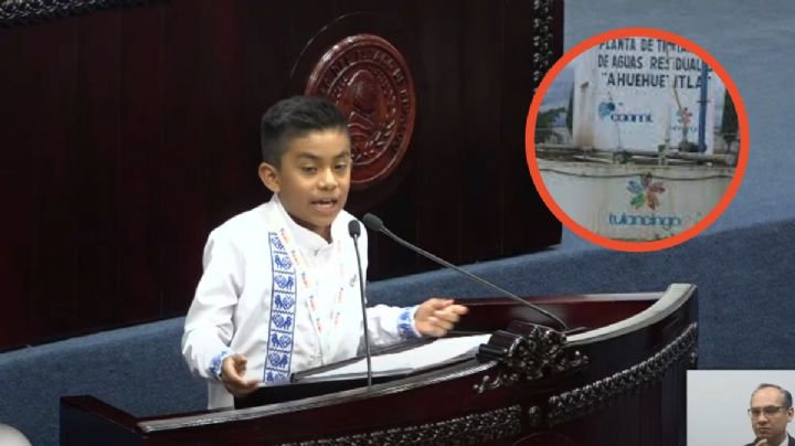 Pide diputado infantil de Hidalgo más plantas tratadoras de aguas… pero que funcionen