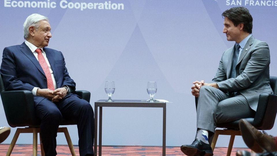 Andrés Manuel López Obrador y Justin Trudeau.