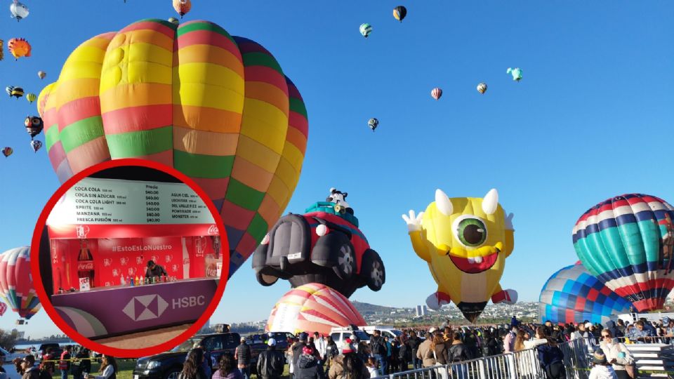 Ya ingresando a las instalaciones del parque, hay puestos y stands de alimentos, refrescos, agua, café, chocolate caliente y bebidas alcohólicas.