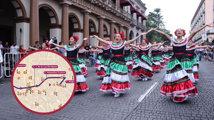 Estas calles de Xalapa estarán cerradas por desfile del lunes 20 de noviembre