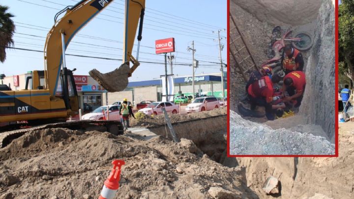 VIDEO | Caen motociclistas a 10 metros de profundidad
