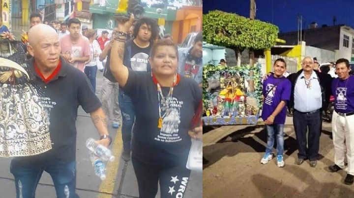 Peregrinan para pedirle su protección a la Santa Muerte en Irapuato