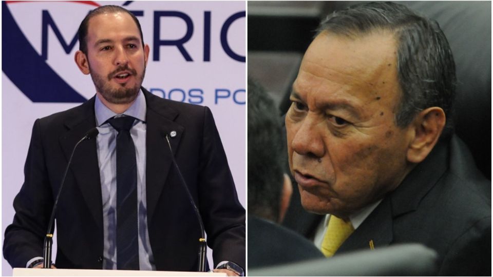 Marko Cortés y Jesús Zambrano, dirigentes nacionales del PAN y PRD, respectivamente.