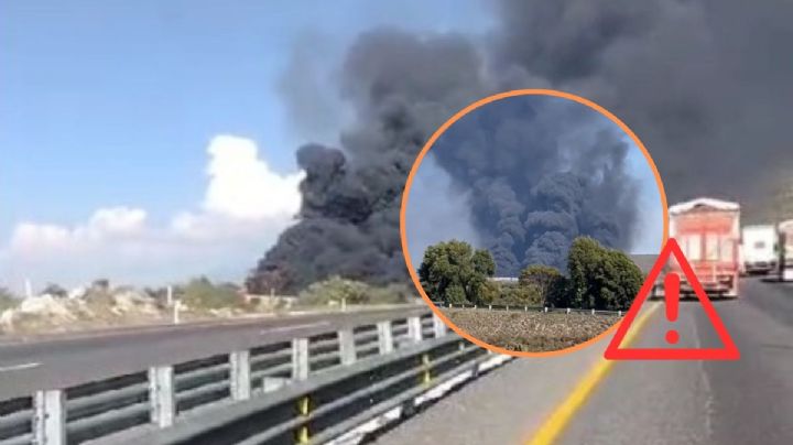 Por incendio de pipa cierran autopista Acatzingo - Mendoza, en Veracruz