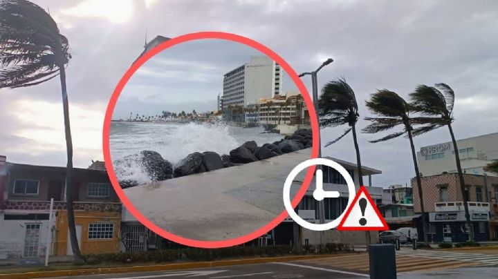 ¿A qué hora pegará el norte de 100 km/h en Veracruz este martes?