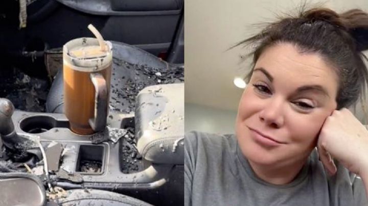 Se quema todo el auto menos su termo, después algo increíble pasó