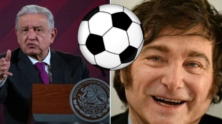 La referencia "futbolera" con la que AMLO critica elección de Milei en Argentina