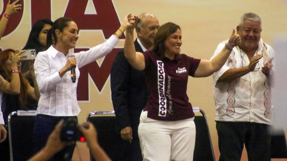 Claudia Sheinbaum y Rocío Nahle.