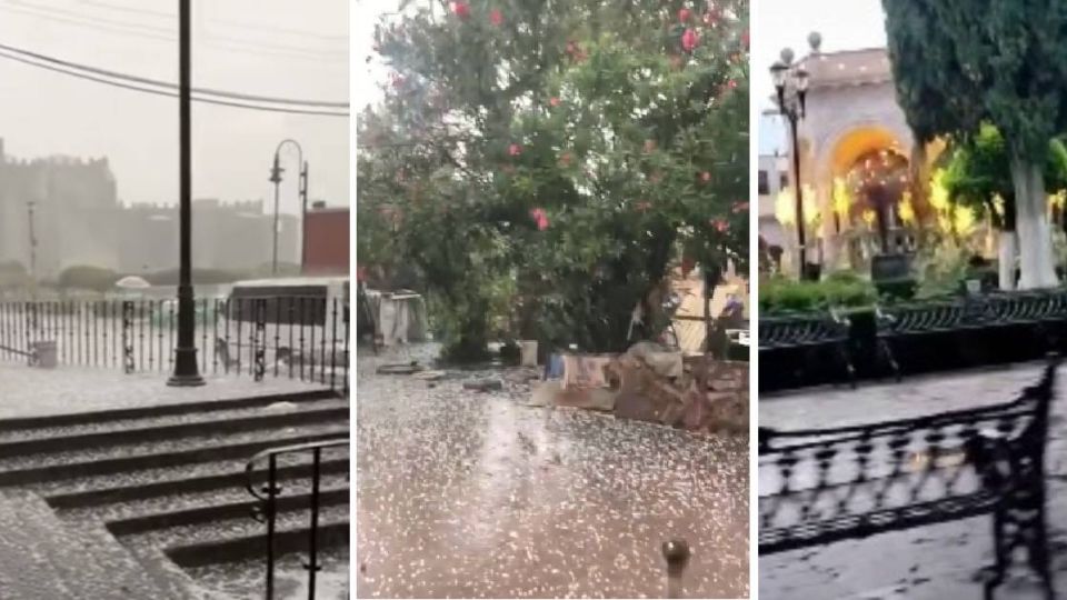 Luvia y granizo ayer en Yuriria, Pénjamo y Moroleón.