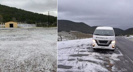 VIDEO | Llegan aguanieve y mucho frío a Nuevo León; tome precauciones