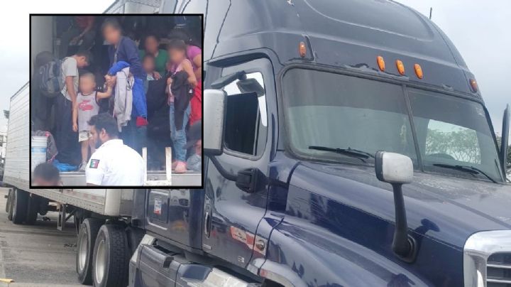 Con rayos gamma, hallan 215 migrantes dentro de tráiler en Cosamaloapan