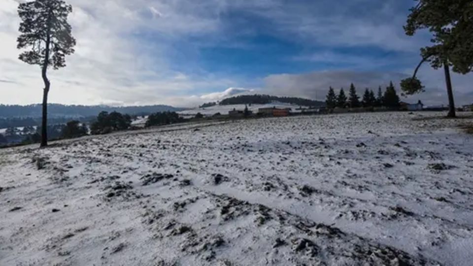 Caída de nieve en México