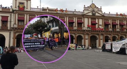 25N: Marchan en Xalapa contra la violencia hacia las mujeres en Veracruz