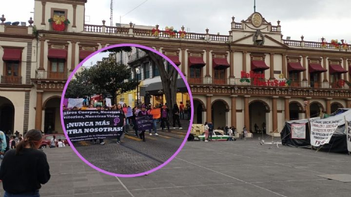 25N: Marchan en Xalapa contra la violencia hacia las mujeres en Veracruz