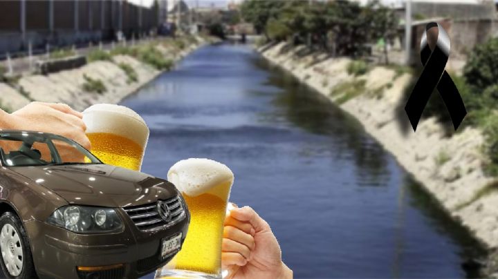 Trágico domingo para ebrios en Hidalgo: caen a canal con todo y Jetta; uno murió