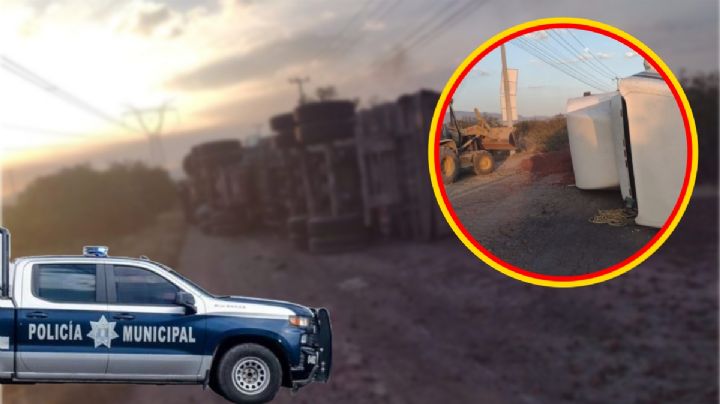 Traileros ebrios vuelcan en la Reforma y para quitarse culpa dijeron que fue asalto; así la historia