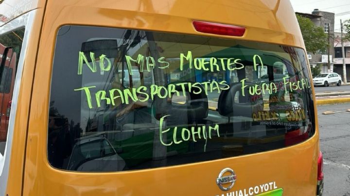 ¡Aguas! Bloqueo de transportistas en Neza por asesinato de chofer