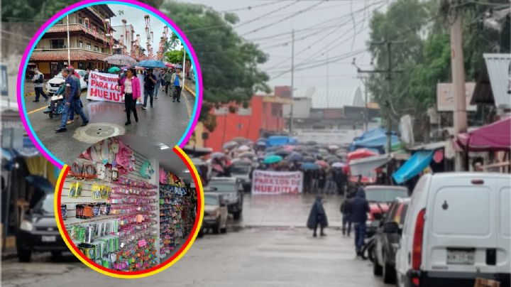 No permitiremos instalación de empresas chinas en Huejutla: comerciantes protestan