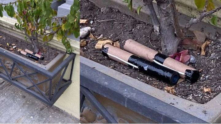 “Cartuchos de dinamita” en jardinera de Ciudad Victoria, Tamaulipas, causa alarma