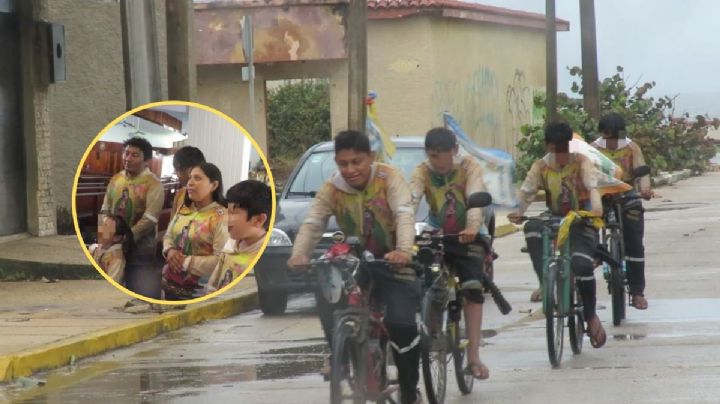 Los Bass Vela: peregrinos de Yucatán llegan a Coatzacoalcos en bicicleta