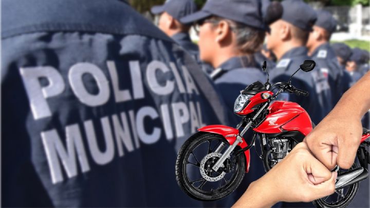 Por infracción, motociclistas riñen con policías y terminan detenidos | VIDEO