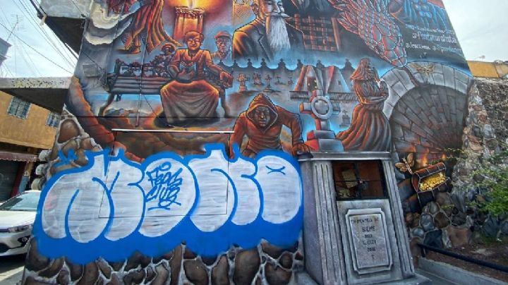 Vandalizan mural "Leyendas de Zalaya" en Andador San Francisco de zona centro de Celaya