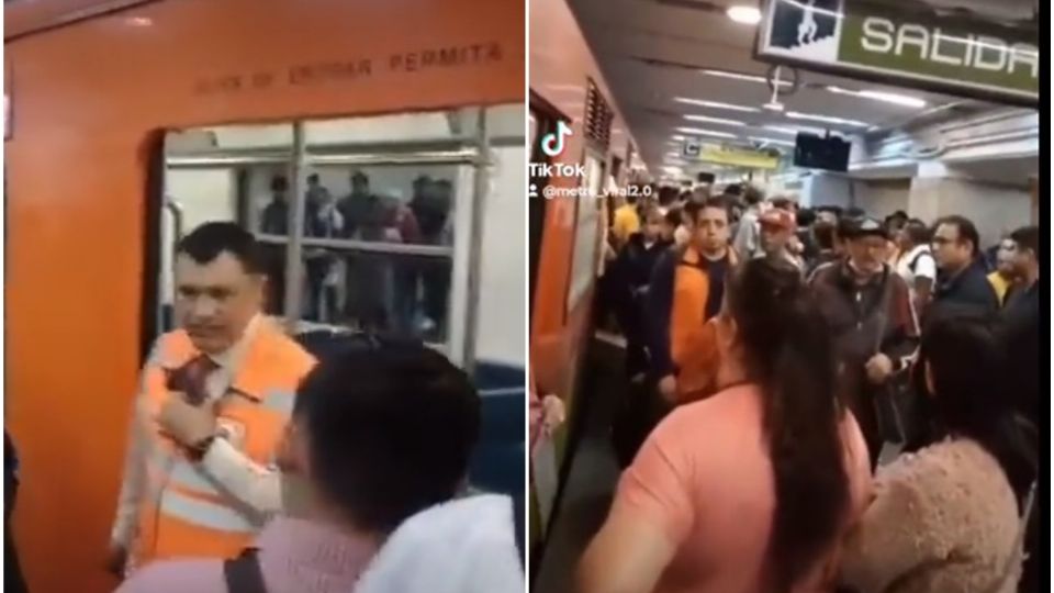 Metro Línea 3: Desalojo de tren termina en enfrentamiento con policías