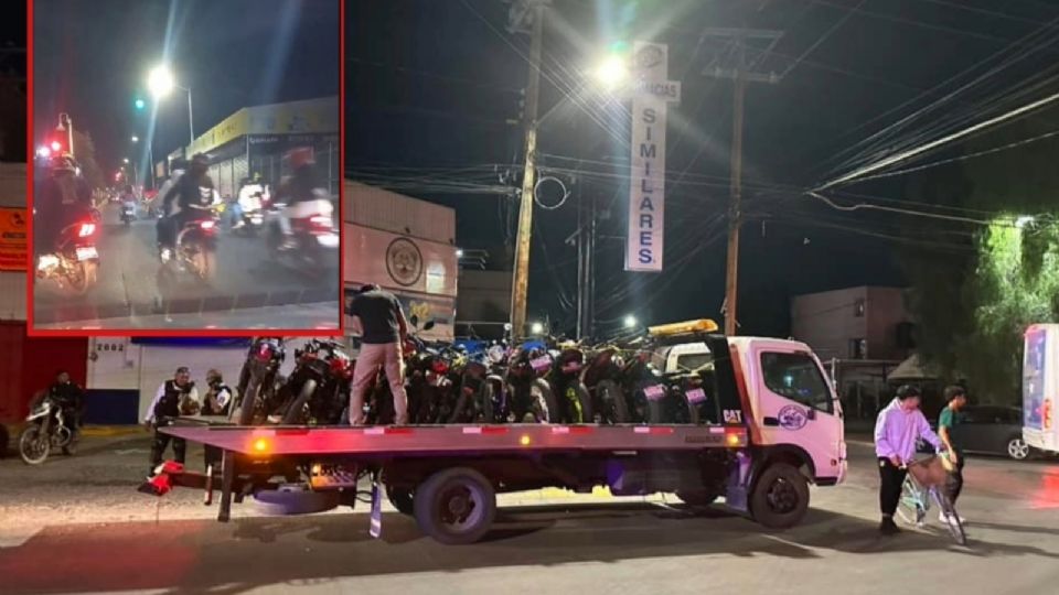 Hubo, en un primer corte, 40 motos aseguradas.