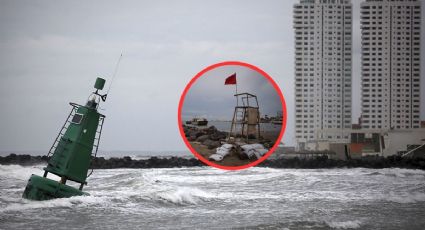 Los peligros de entrar al mar durante los frentes fríos en Veracruz