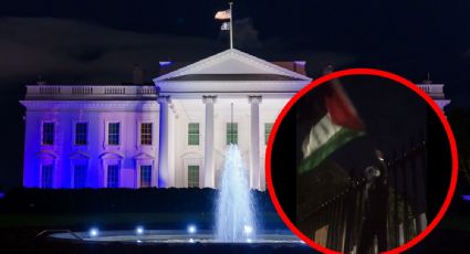 VIDEO: Protestan a favor de Palestina afuera de la Casa Blanca de EU