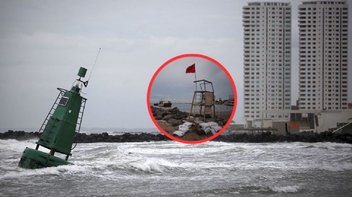 Los peligros de entrar al mar durante los frentes fríos en Veracruz