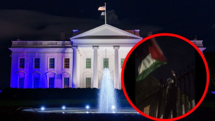 VIDEO: Protestan a favor de Palestina afuera de la Casa Blanca de EU