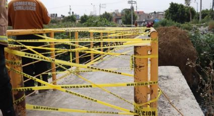 Clausuran puente en Chimalhuacán por riesgo de colapso