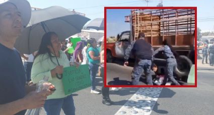 VIDEO | Camioneta arrolla a manifestantes en la México-Pachuca durante bloqueo