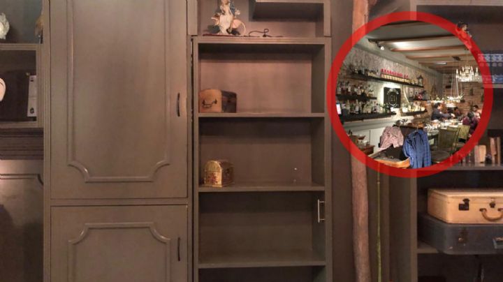 Este librero viejo conduce a un bar clandestino