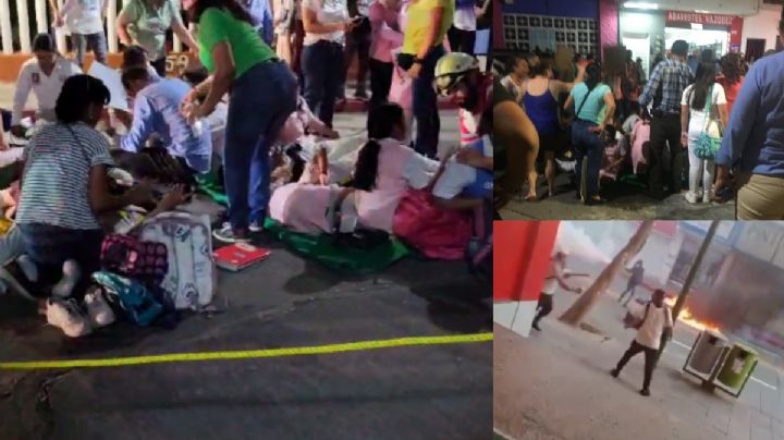 VIDEO| Policías y normalistas se enfrentan, les arrojan gas y terminan intoxicando a estudiantes de secundaria