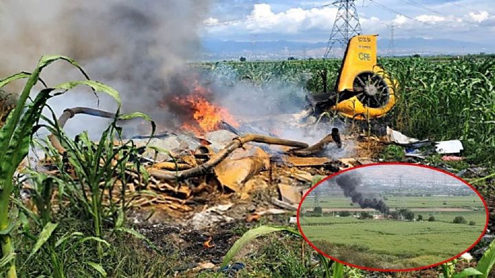 VIDEO| Se desploma helicóptero de la CFE en Morelos, confirman 3 muertos