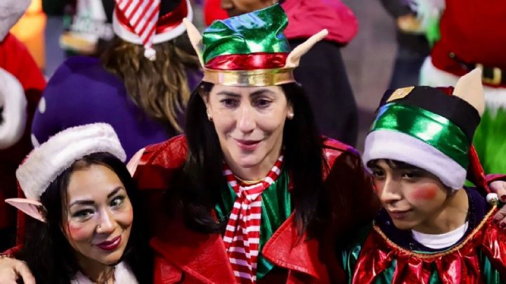 Lía Limón inaugura pista de hielo y tobogán en alcaldía Álvaro Obregón