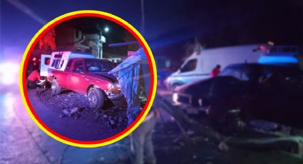 Conductor abandona a su amigo herido y su camioneta chocada contra poste en Hidalgo | FOTOS