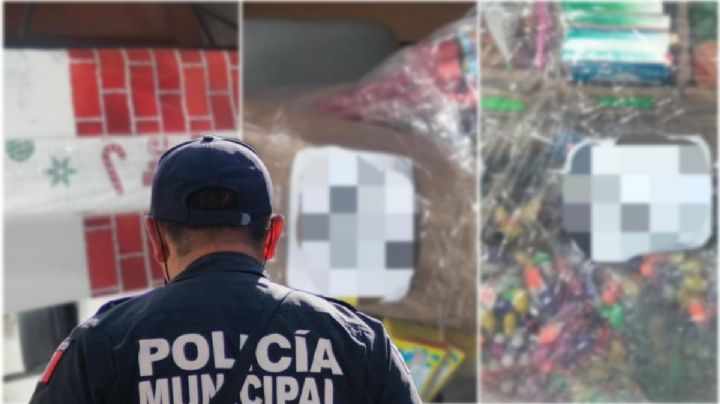 Detienen a joven con 27 kilos de pirotecnia en Pachuca en pleno anuncio de prohibición | FOTO