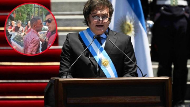 Gastón Mercanzini ¿quién arrojó la botella a Javier Milei, presidente de Argentina?