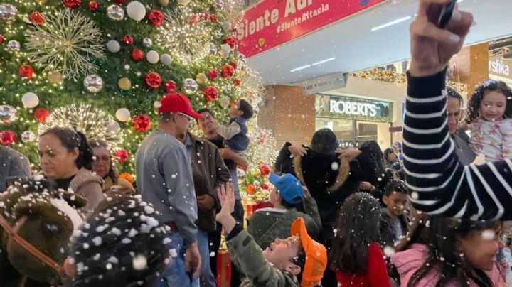 Está nevando en Altacia... espectáculo cada media hora | VIDEO