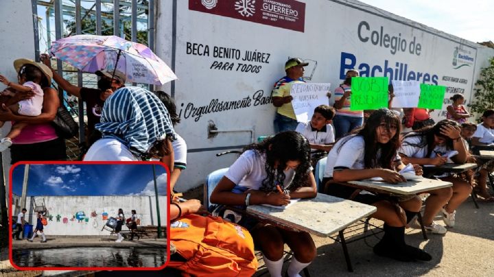 Tras huracán Otis alumnos regresan a clases… en la calle