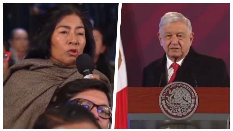 Reportera que acorraló a AMLO en la mañanera