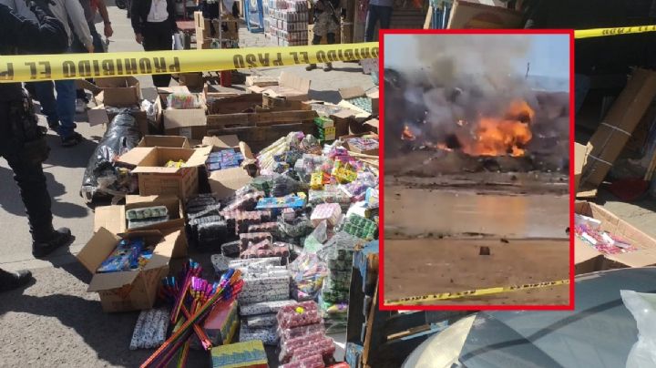 Así la quema de más de 1,000 kilos de pirotecnia decomisados en Tulancingo I Video