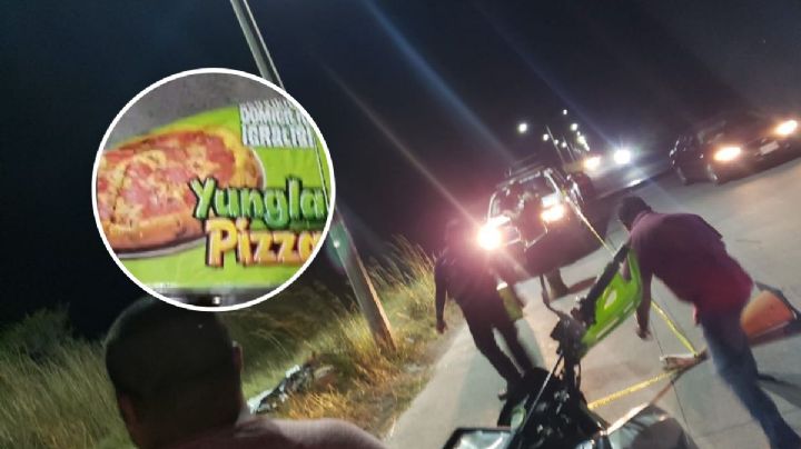 Muere repartidor de pizza en accidente de moto, en Veracruz