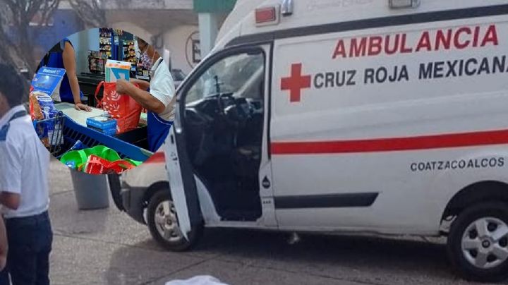 Atropellan a dos empacadores afuera de cadena comercial en Coatzacoalcos