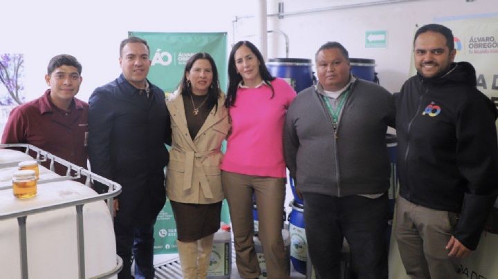 Lía Limón recibe donación de parte de Alsea de 400 litros de aceite vegetal