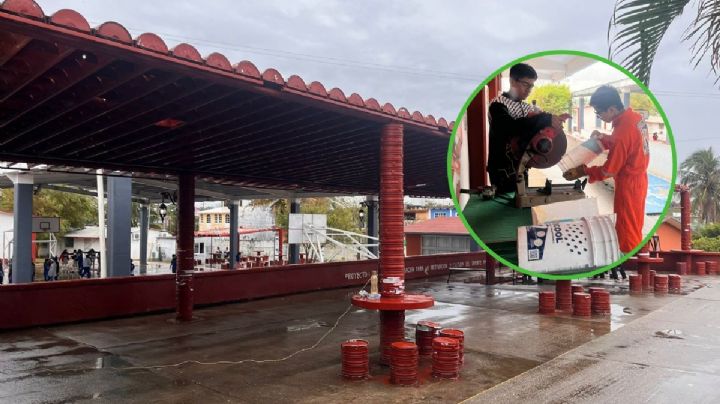 Domo ecológico en Coatzacoalcos: Estudiantes construyeron techo con material reciclado