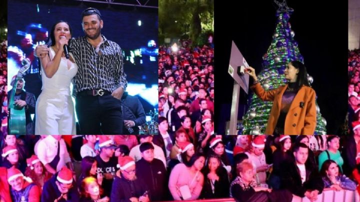 Sandra Cuevas arranca festejos navideños junto a El Komander